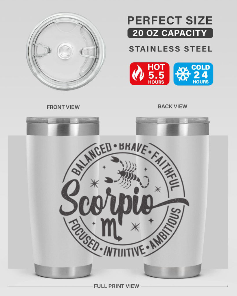 scorpio 438#- zodiac- Tumbler