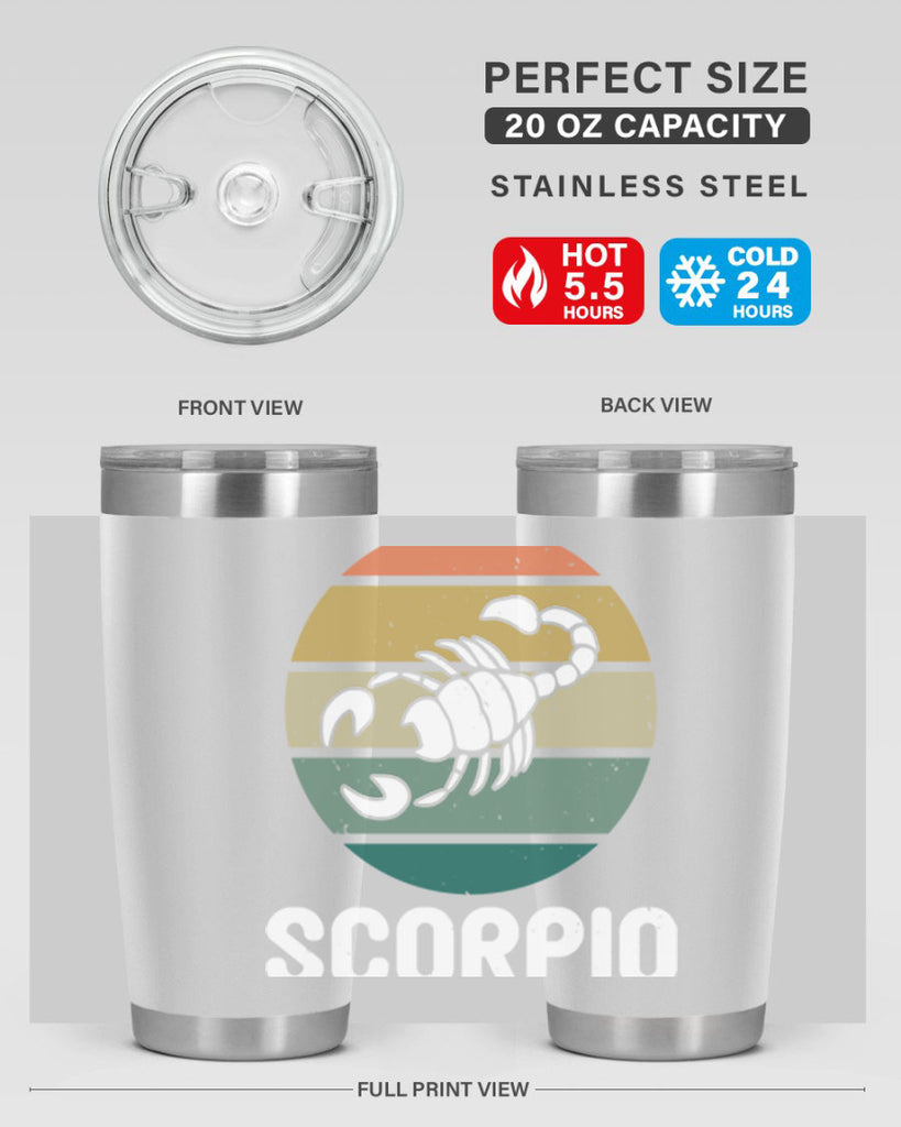 scorpio 451#- zodiac- Tumbler