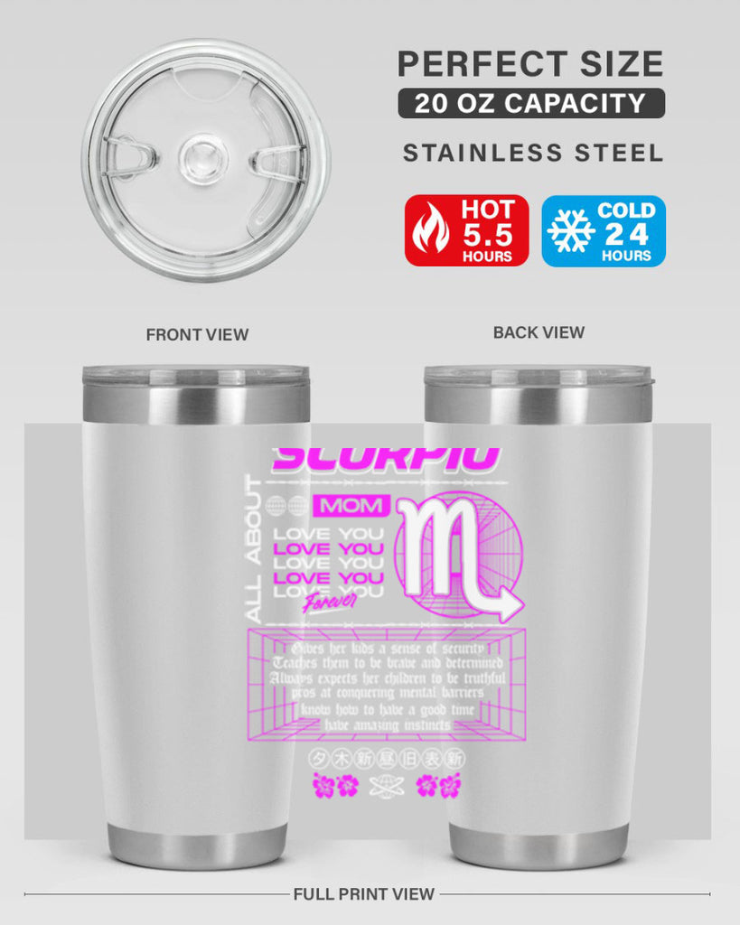 scorpio 457#- zodiac- Tumbler