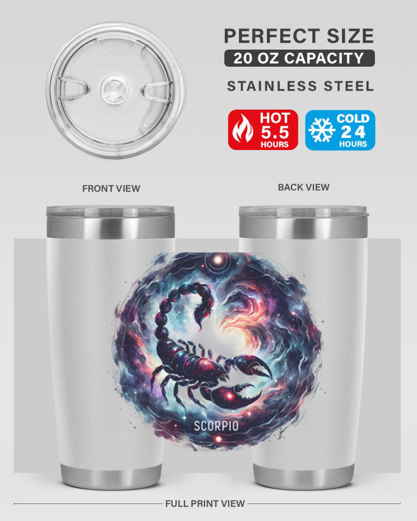scorpio 461#- zodiac- Tumbler
