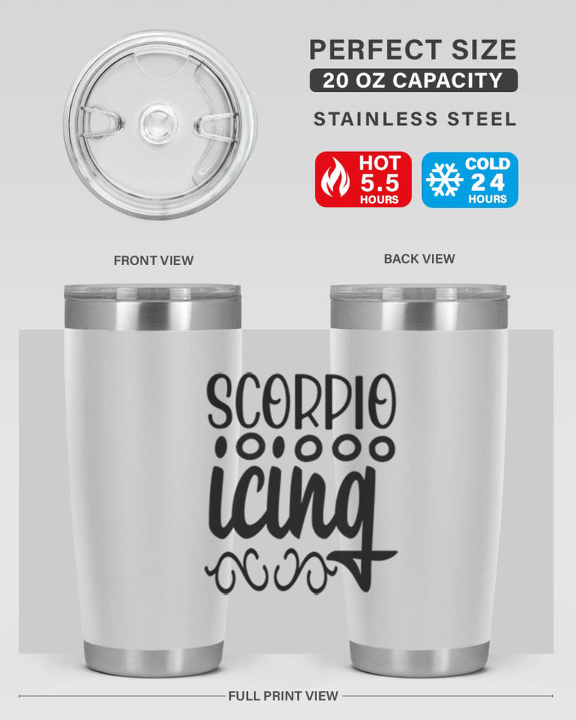 scorpio icing 441#- zodiac- Tumbler