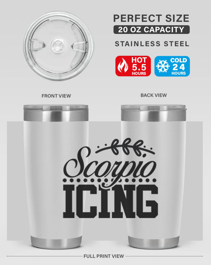 scorpio icing 442#- zodiac- Tumbler