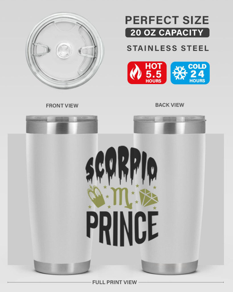 scorpio prince 445#- zodiac- Tumbler