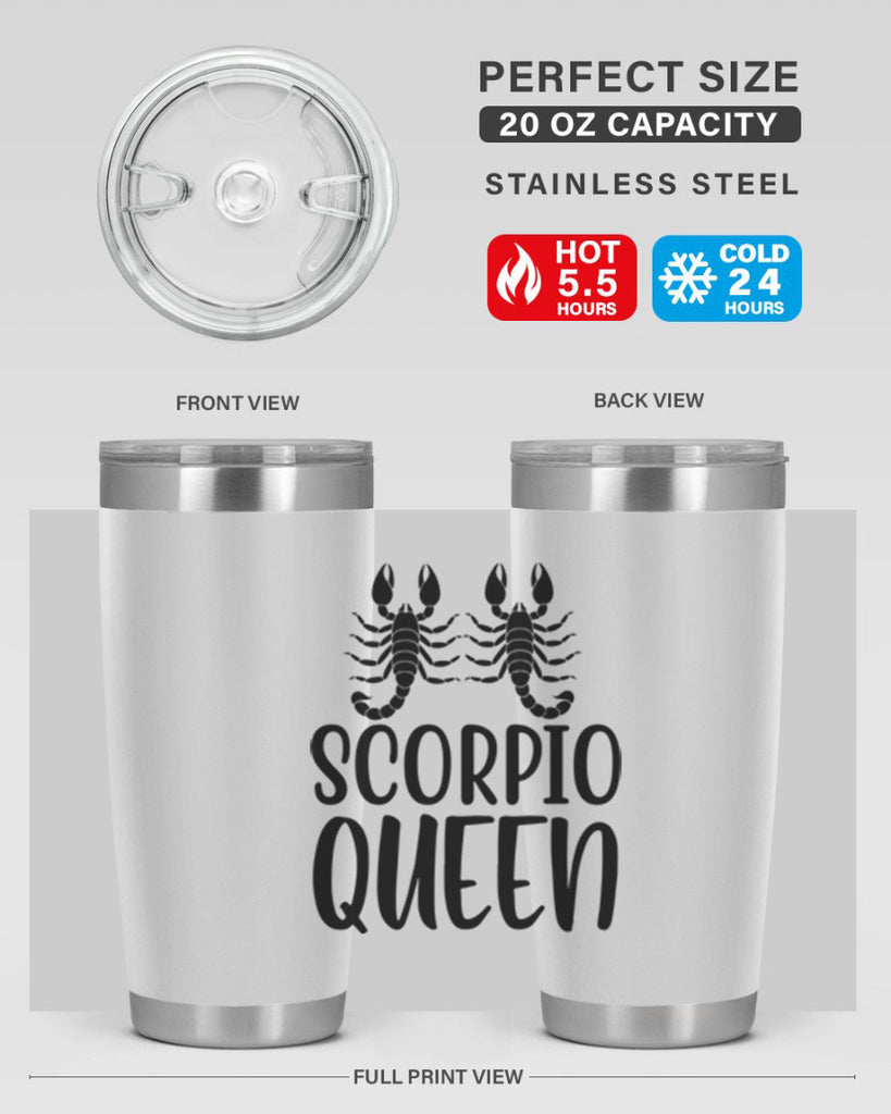 scorpio queen 446#- zodiac- Tumbler