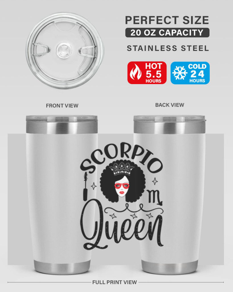 scorpio queen 448#- zodiac- Tumbler