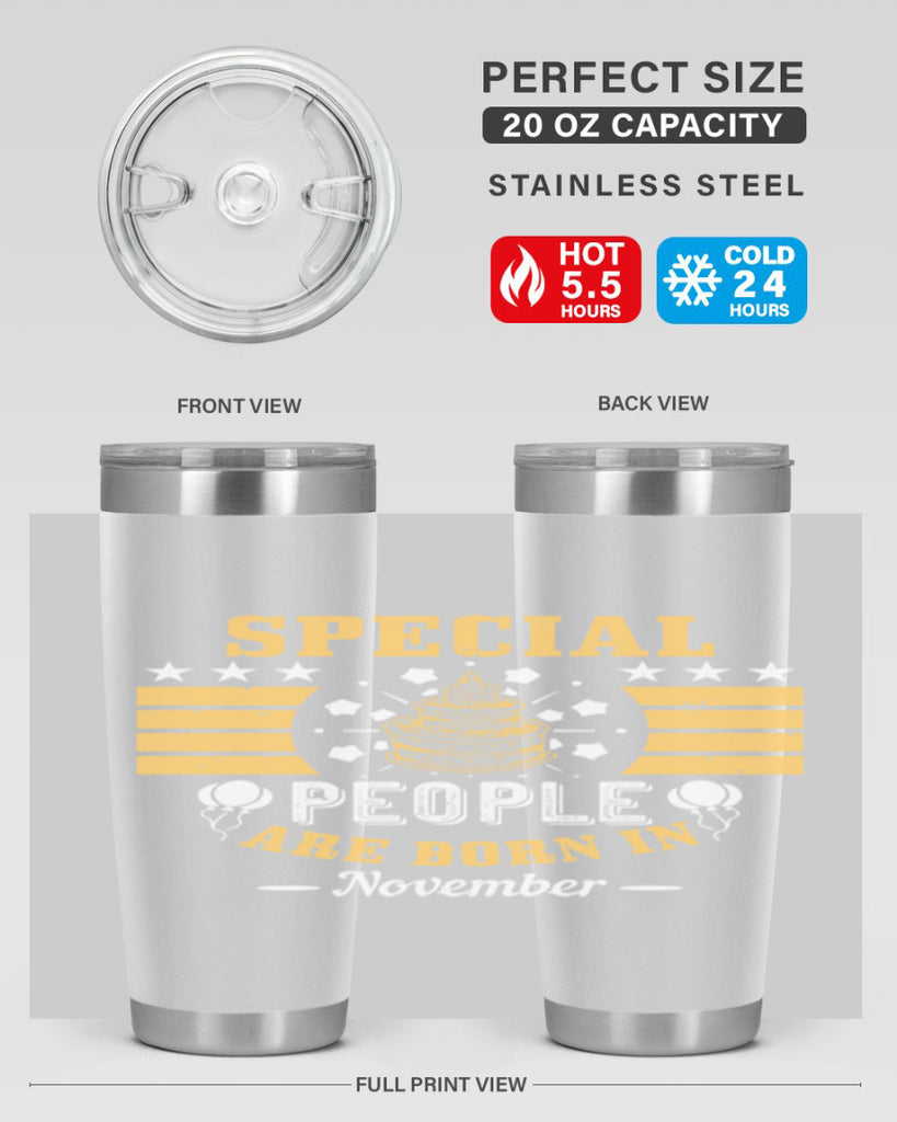 special people are born in november Style 38#- birthday- tumbler