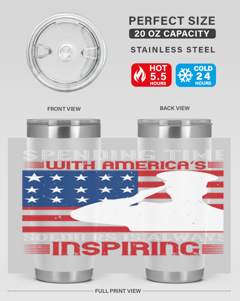 spending time with americas 90#- Veterns Day- Tumbler