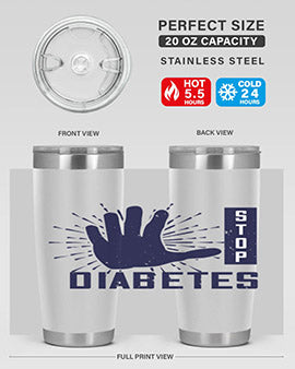 stop diabetes Style 12#- diabetes- Tumbler
