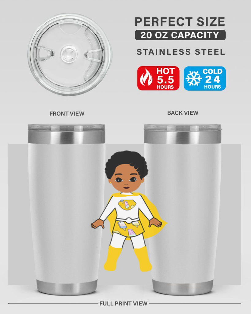 super kid 10#- black men - boys- tumbler