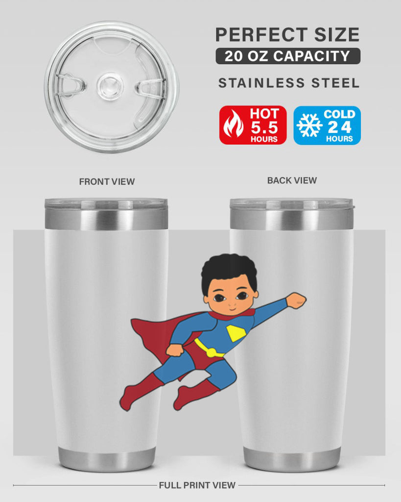 super kid 15#- black men - boys- tumbler