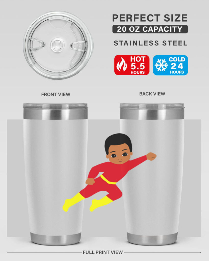 super kid 4#- black men - boys- tumbler