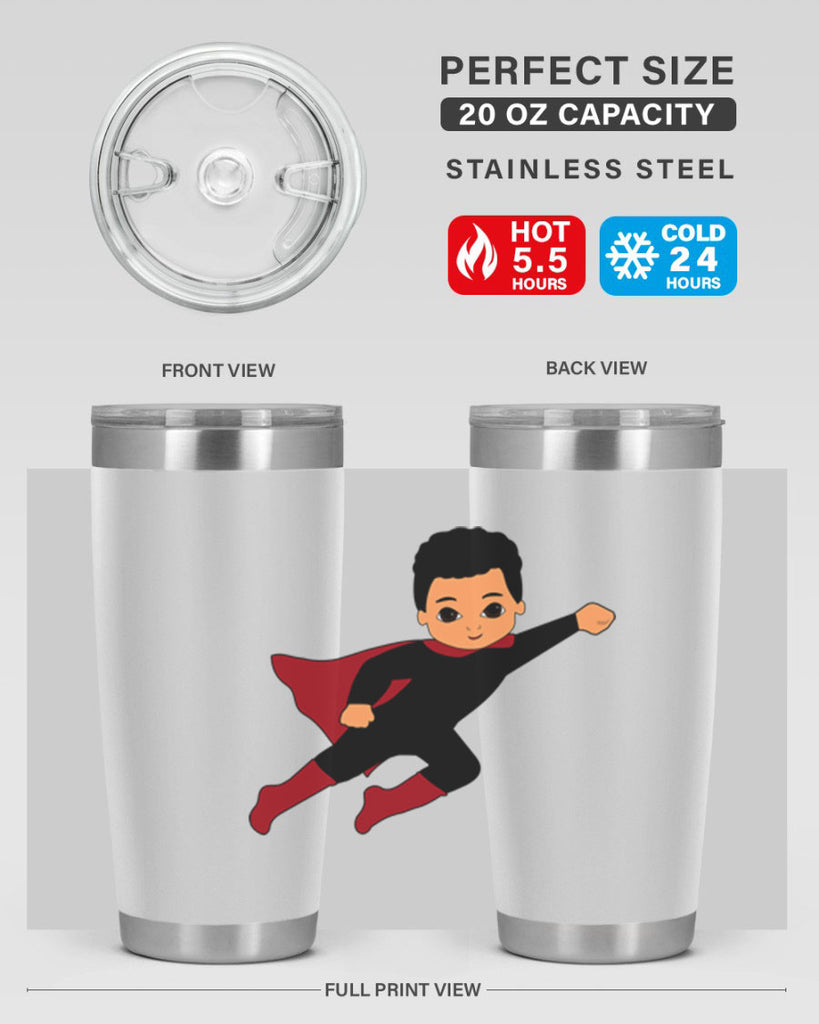 super kid 9#- black men - boys- tumbler