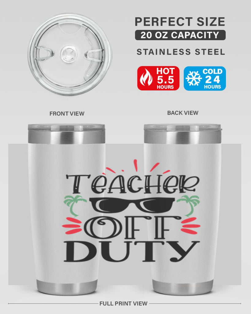 teacher off duty Style 204#- teacher- tumbler