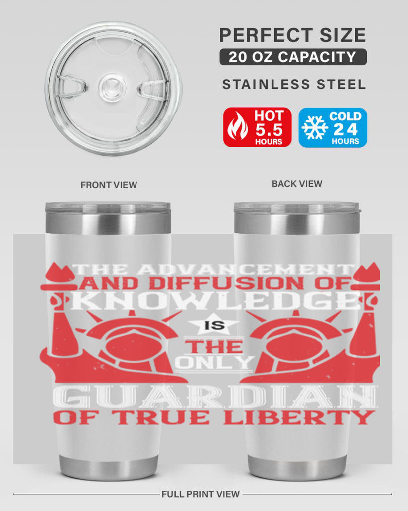 the advencement and diffusion of knowledge Style 190#- Fourt Of July- Tumbler