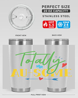totally ausome Style 1#- autism- Tumbler