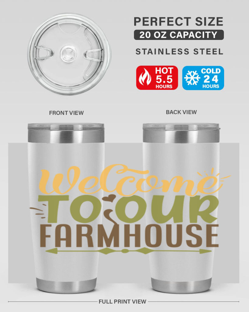 welcome to our farmhouse 2#- farming and gardening- Tumbler