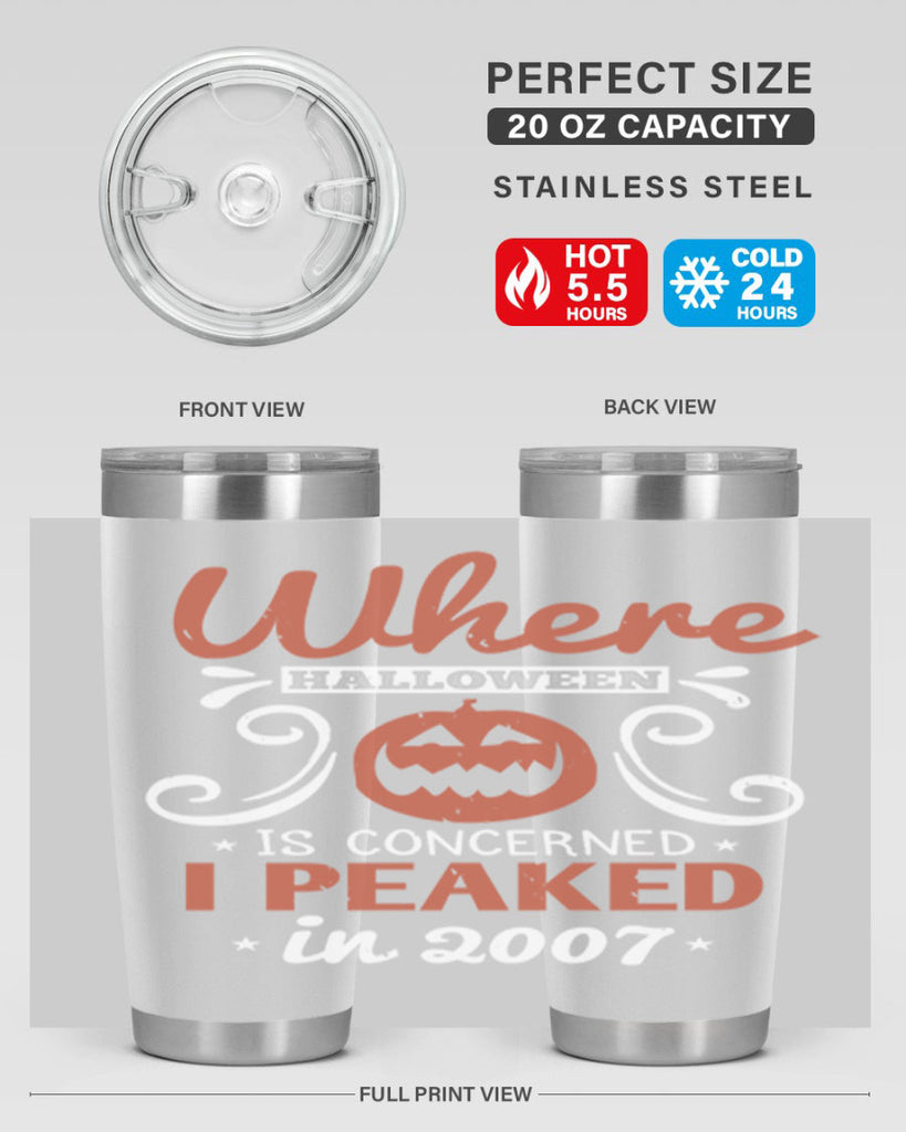 where halloween is 122#- halloween- Tumbler