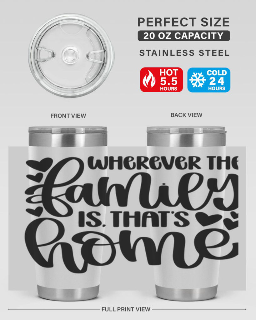 wherever the family is thats home 1#- home- Tumbler