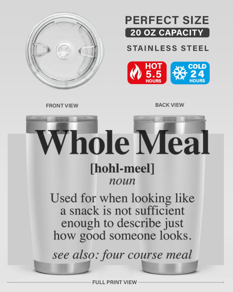 whole meal 10#- black words phrases- Cotton Tank