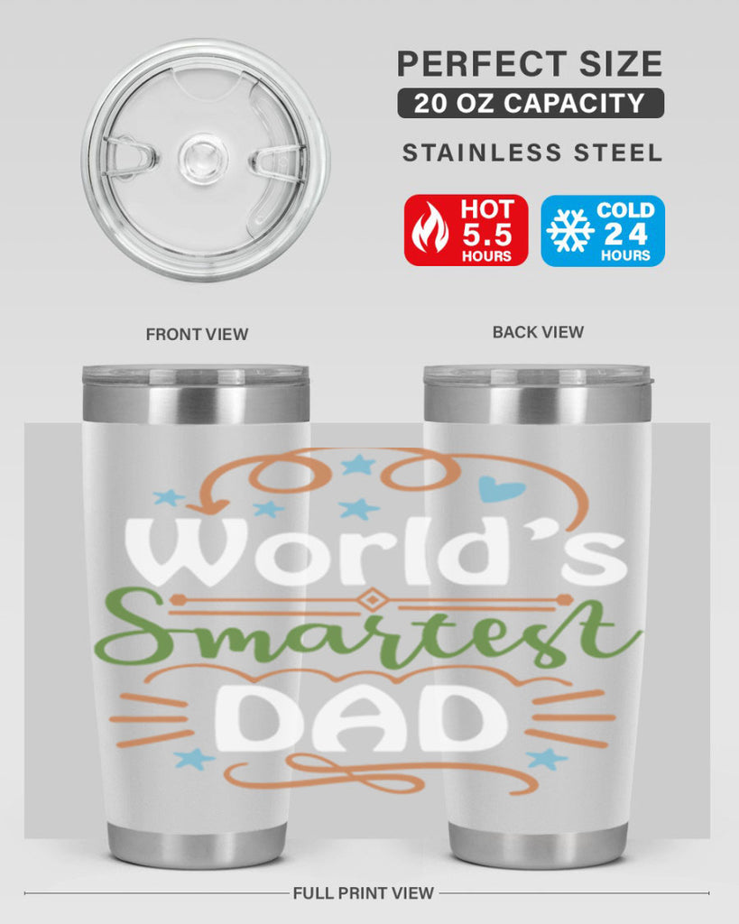 world’s smartest dad 2#- fathers day- Tumbler