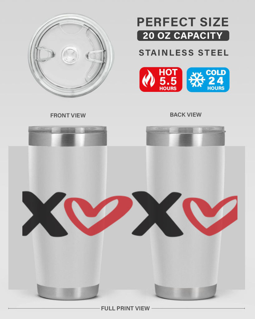xoxo 12#- valentines day- Tumbler
