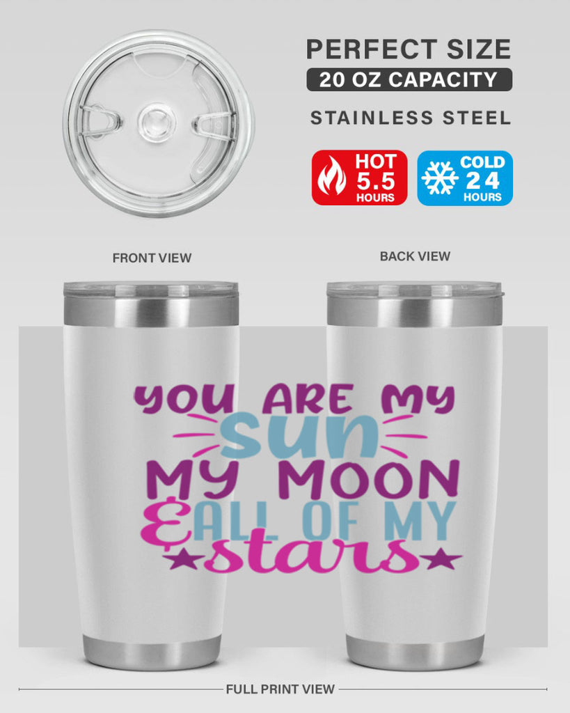 you are my sun my moon all of my stars 5#- family- Tumbler