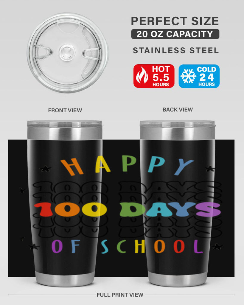 100 days of school Sublimation 33#- 100 days of school- Tumbler