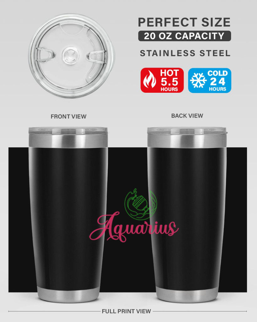 Aquarius 70#- zodiac- Tumbler