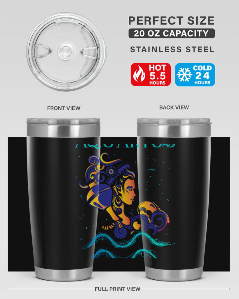 AquariusZodiac 76#- zodiac- Tumbler