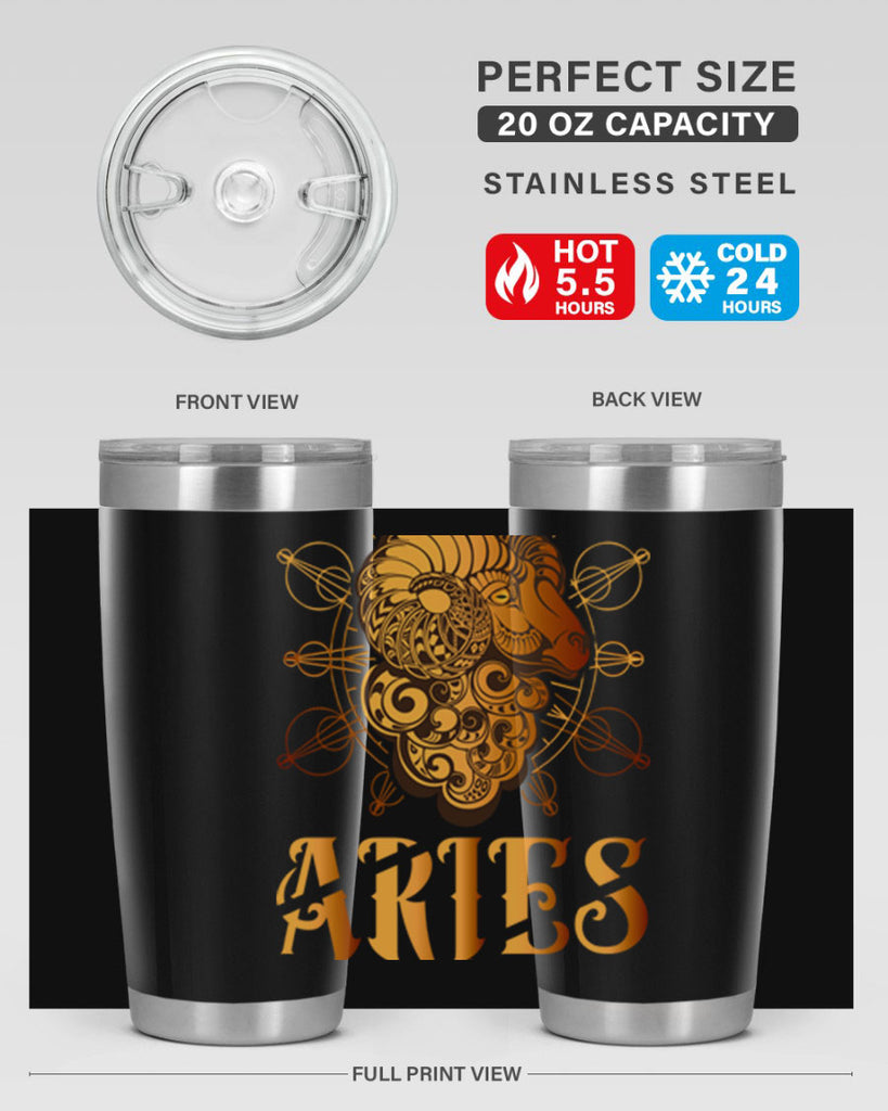 Aries 121#- zodiac- Tumbler