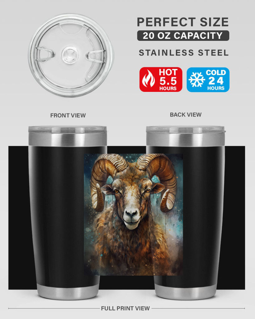 Aries 54#- zodiac- Tumbler