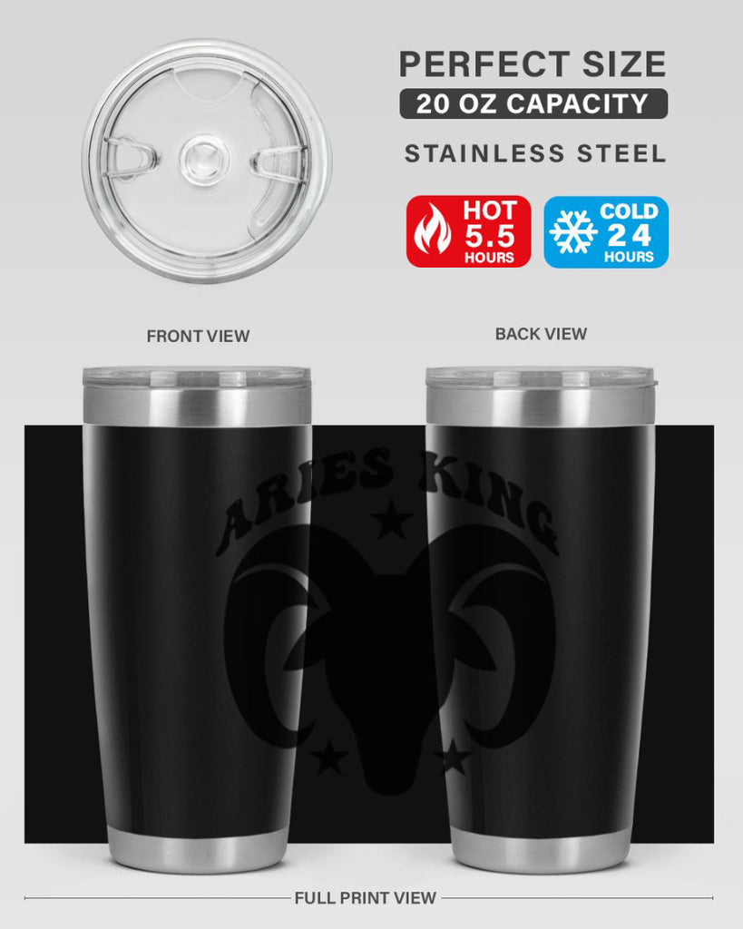 Aries king 110#- zodiac- Tumbler