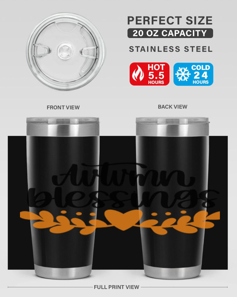 Autumn Blessings 472#- fall- Tumbler