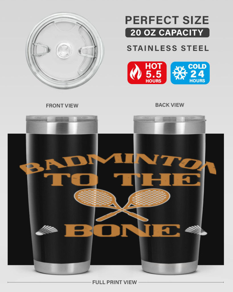 Badminton to the Bone 2344#- badminton- Tumbler