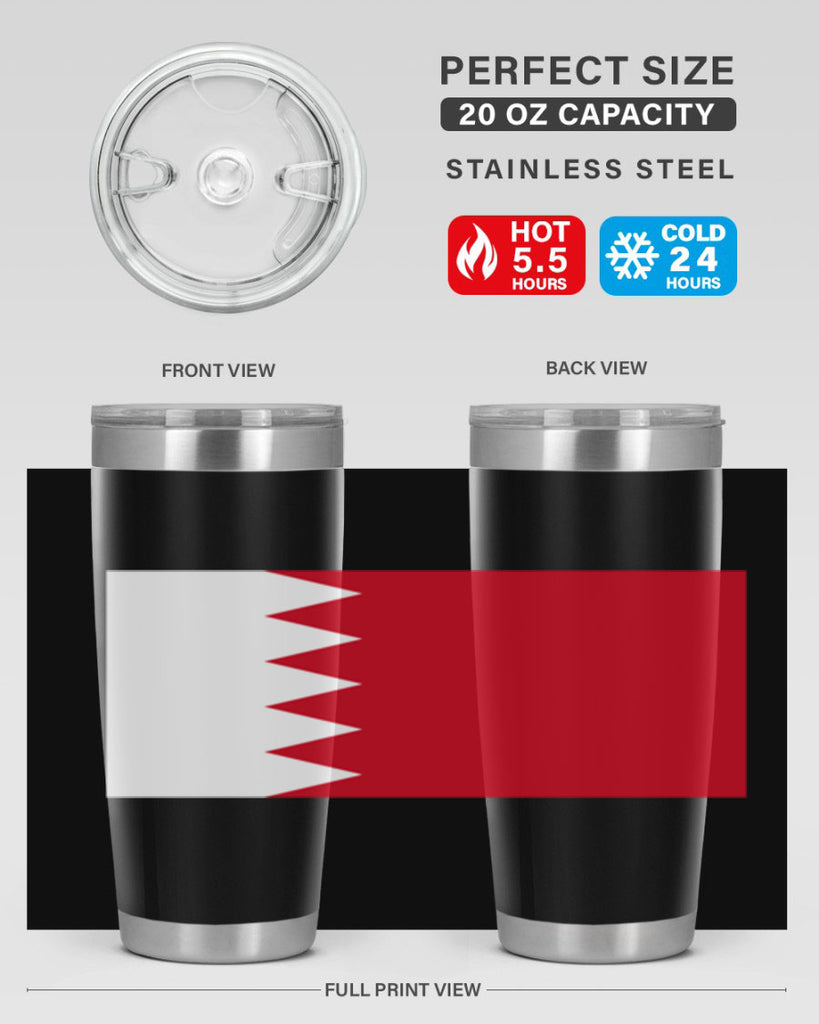Bahrain 185#- world flags- Tumbler