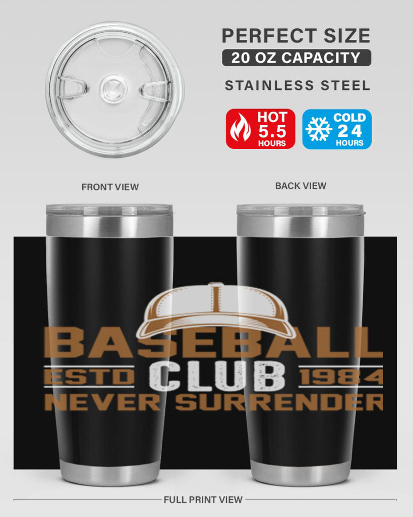 Base 1447#- baseball- Tumbler