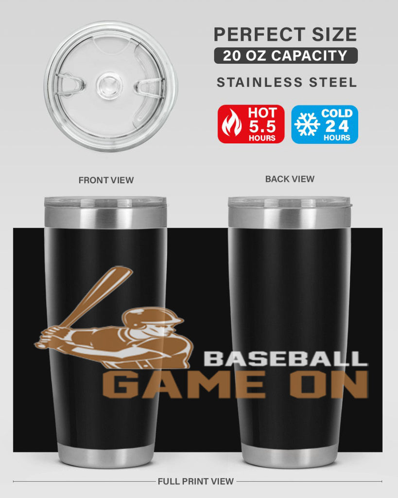 Baseball game 1446#- baseball- Tumbler