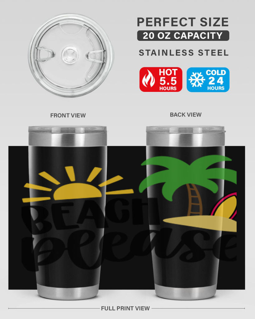 Beach Please Style 51#- summer- Tumbler