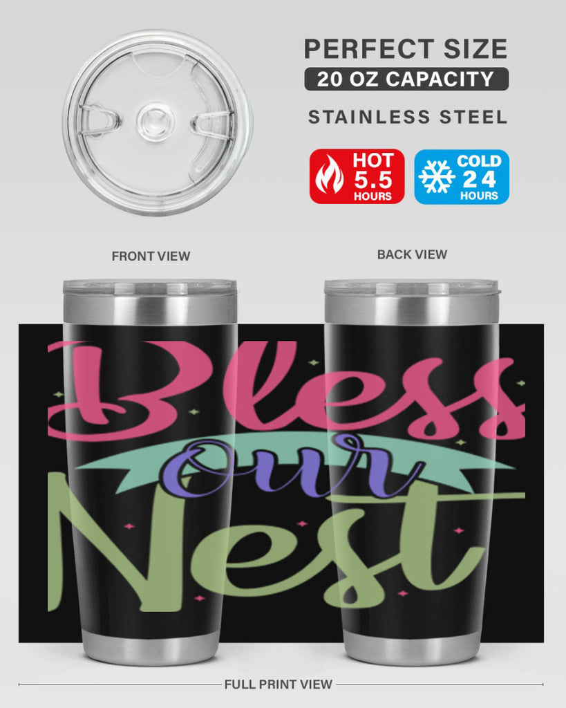 Bless our nest 49#- spring- Tumbler