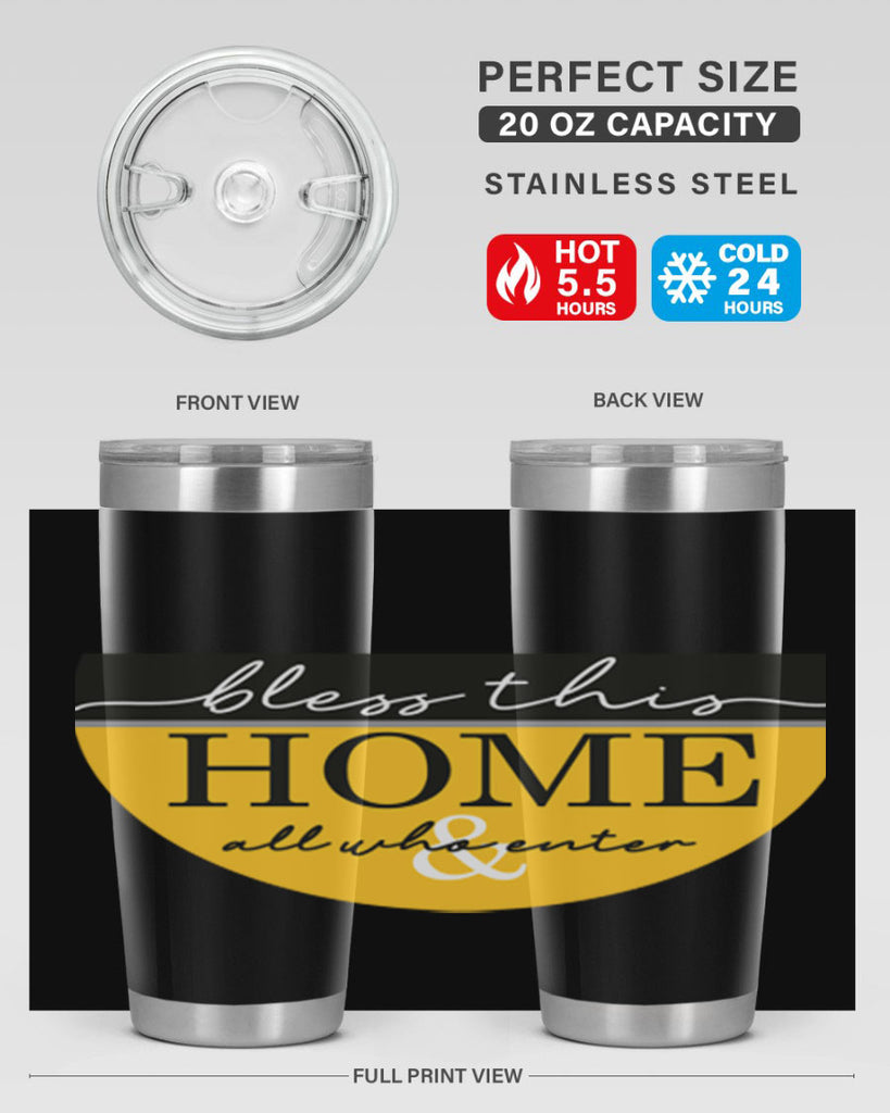 Bless this Home and all57#- spring- Tumbler
