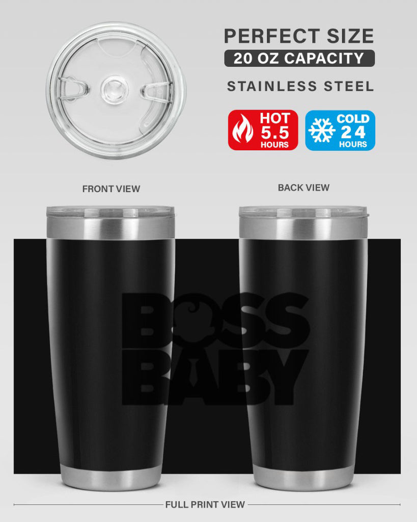 Boss Baby On Board 1#- black words phrases- Cotton Tank
