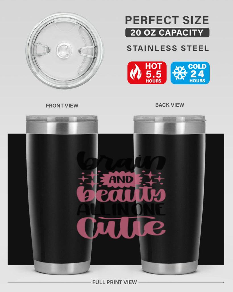 Brain And Beauty All In One Style 126#- make up- Tumbler