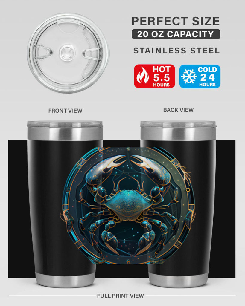 Cancer 147#- zodiac- Tumbler