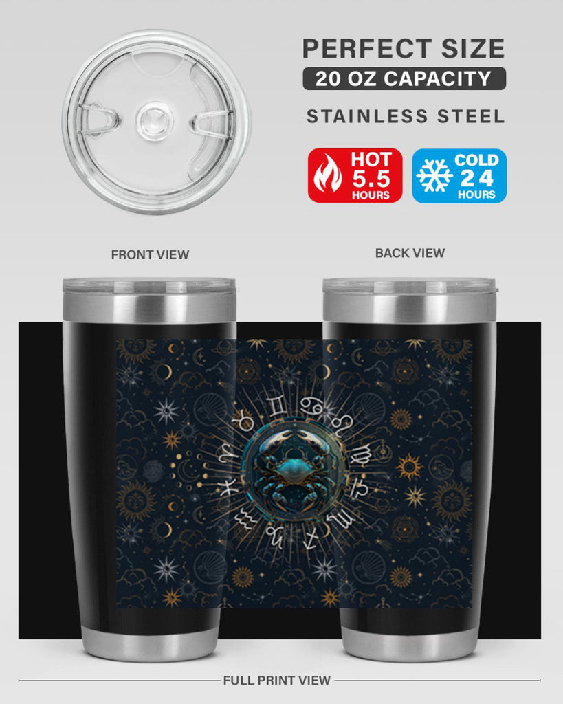 Cancer Straight 146#- zodiac- Tumbler