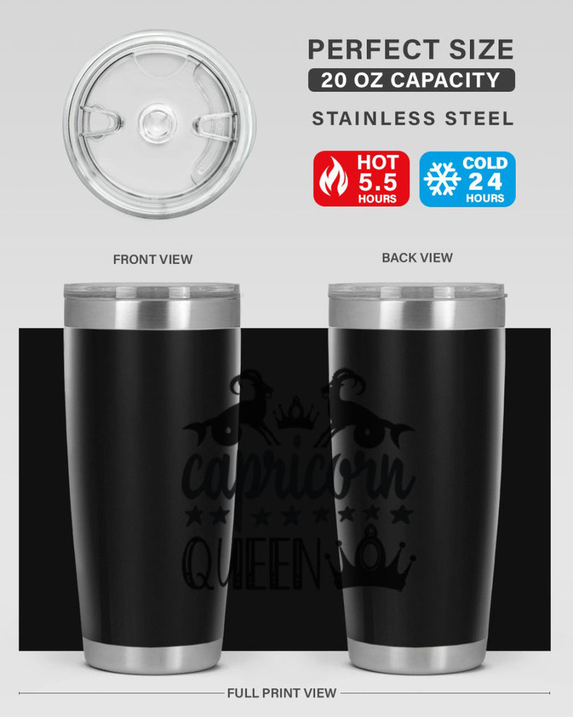 Capricorn queen 195#- zodiac- Tumbler