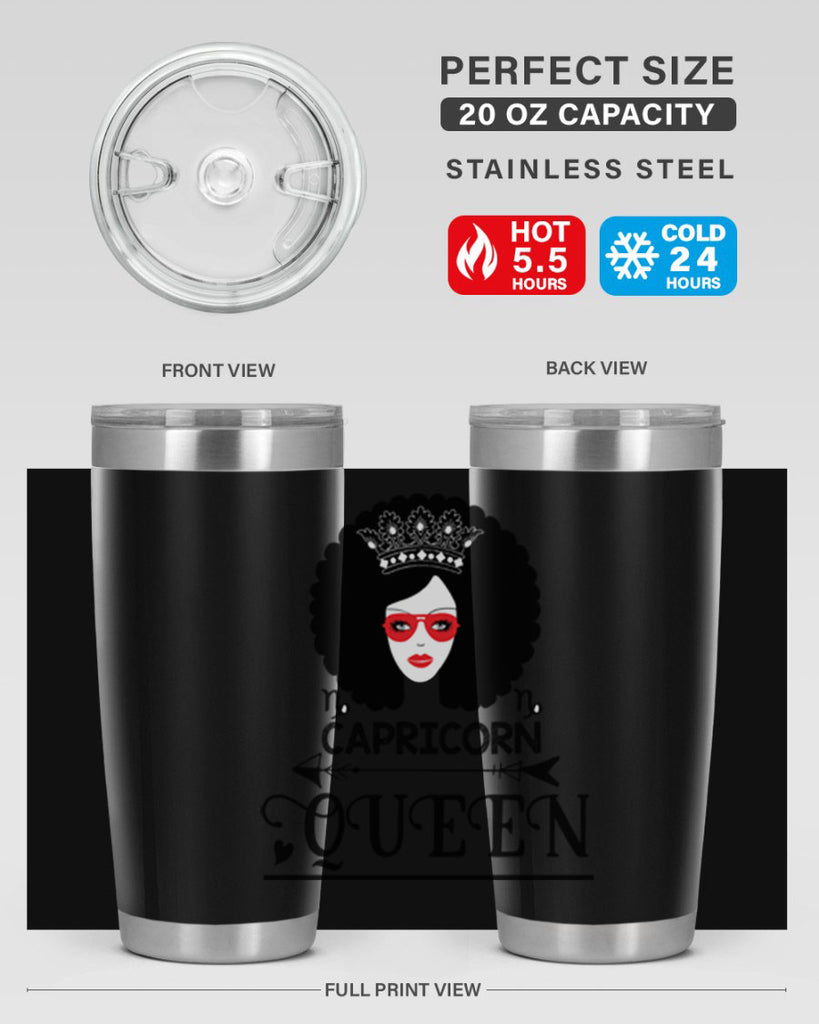 Capricorn queen 197#- zodiac- Tumbler
