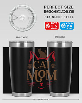 Cat Mom Style 6#- cat- Tumbler