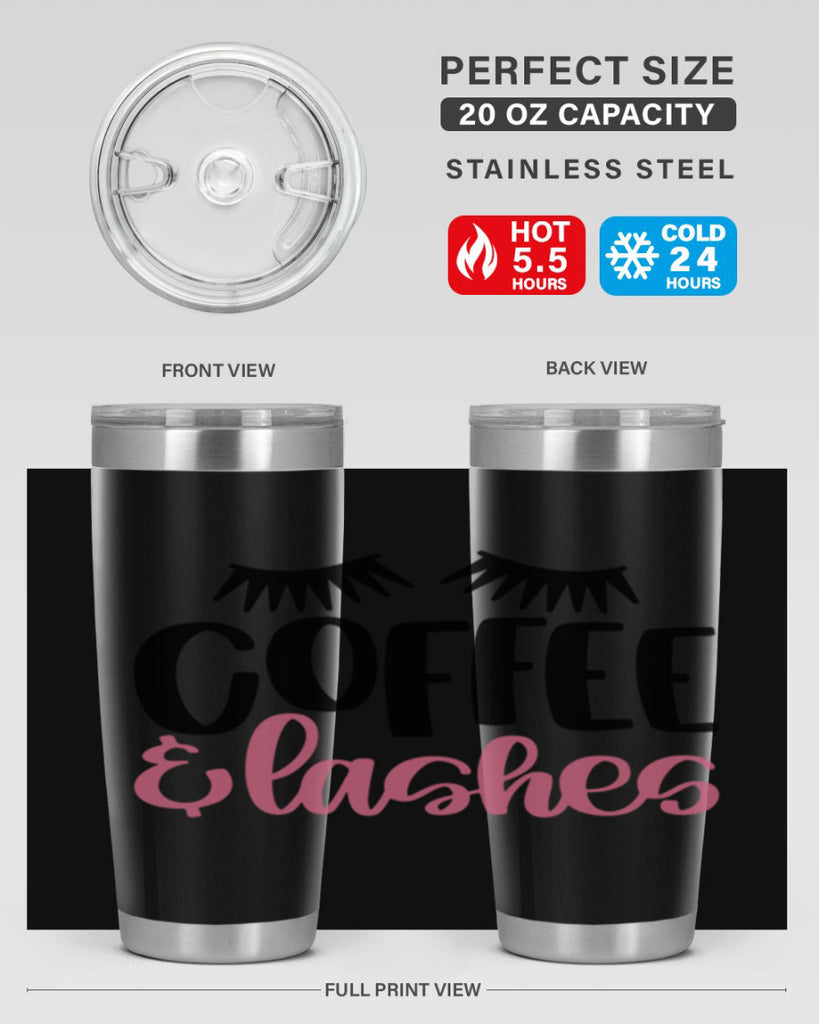 Coffee Lashes Style 110#- make up- Tumbler