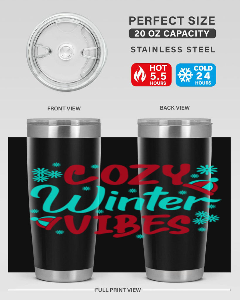 Cozy Winter Vibes Winter 83#- winter- Tumbler