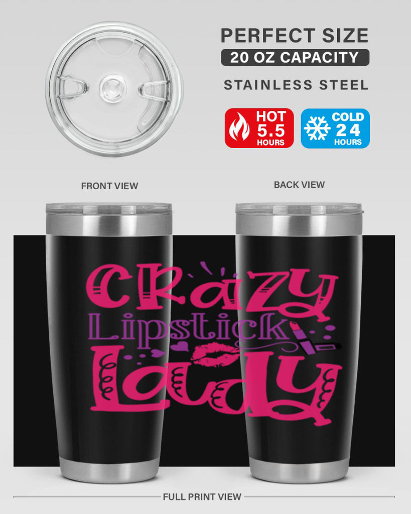 Crazy Lipstick Lady Style 241#- make up- Tumbler